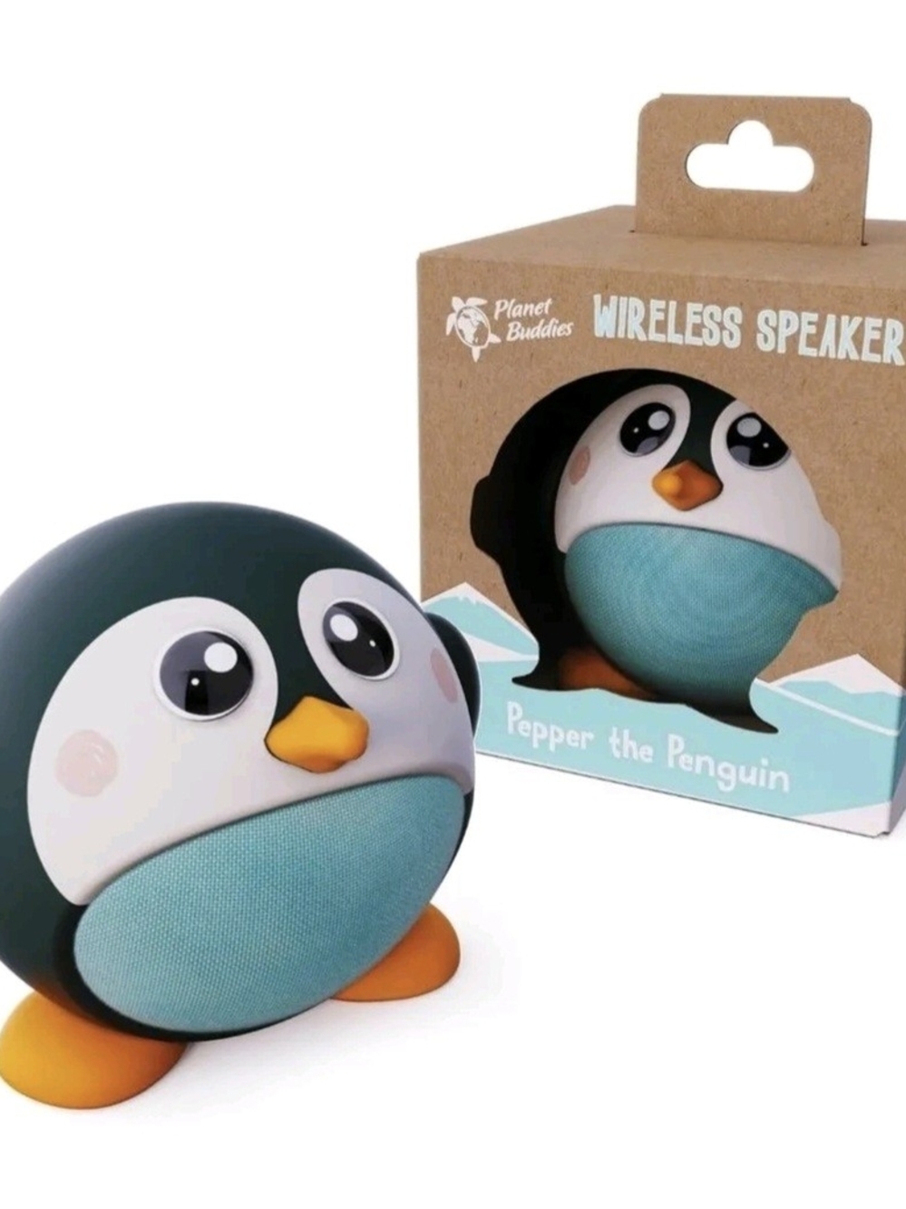 Penguin Wireless Speaker — Teal/White